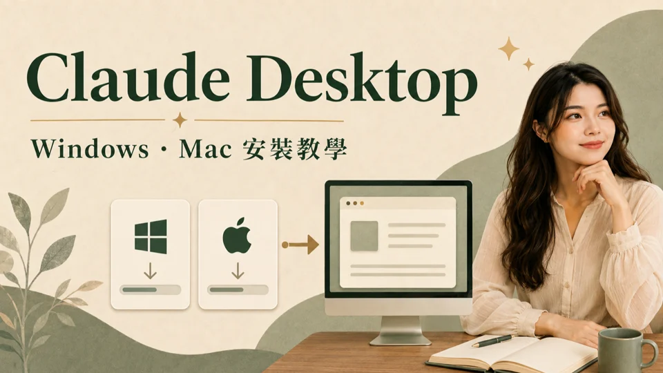 Claude Desktop 下載教學：Windows、Mac 安裝與 Cowork 入門
