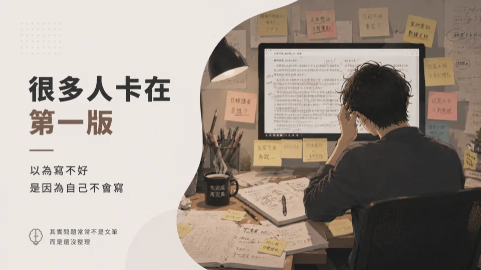 好文章是理出來的：如何用「寫、刪、轉」幫你的文案大排毒？