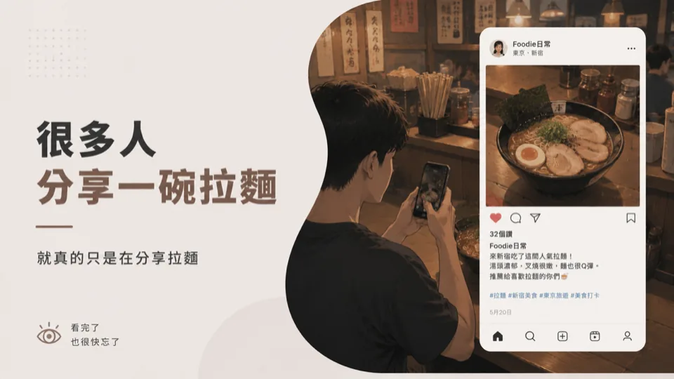進階題材的經營：如何用情感、食記與反差感寫出讓人想投射的內容？